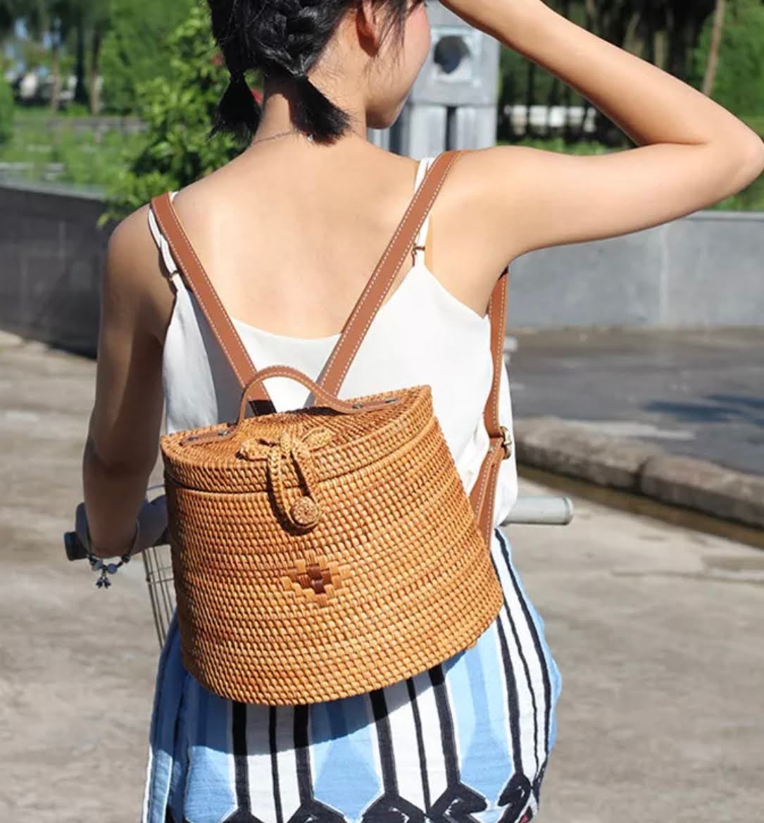 Rattan bag hotsell backpack
